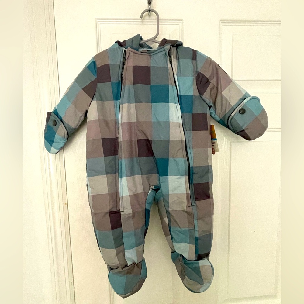 Carter’s Baby Boy Checkered Snowsuit (Bunting)